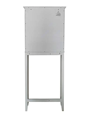 Kings Brand Furniture – Newberry Over The Toilet Bathroom Storage Cabinet Space Saver, White 5 Kings Brand Furniture – Newberry Over The Toilet Bathroom Storage Cabinet Space Saver, White - Image 3