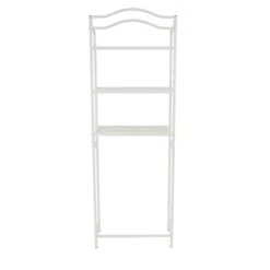 NUVKA Metal Over The Toilet Space Saver 3 Shelf Rack,Bathroom Organizer, White -Moen Shop 214Thf3Ux8L