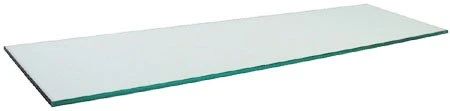 TechnologyLK 12" X 48" Rectangle 3/8" Tempered Clear Glass Shelf 3 TechnologyLK 12" X 48" Rectangle 3/8" Tempered Clear Glass Shelf