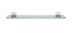 Croydex QM441441 Flexi-Fix Chester Glass Shelf, Silver, 54 X 590 X 134mm -Moen Shop 219mWEq2P0L