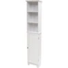 Redmon Shaker Style Tall Floor Shelf With Lower Cabinet, White 2 Redmon Shaker Style Tall Floor Shelf With Lower Cabinet, White -Moen Shop 21BDcYYX9aL