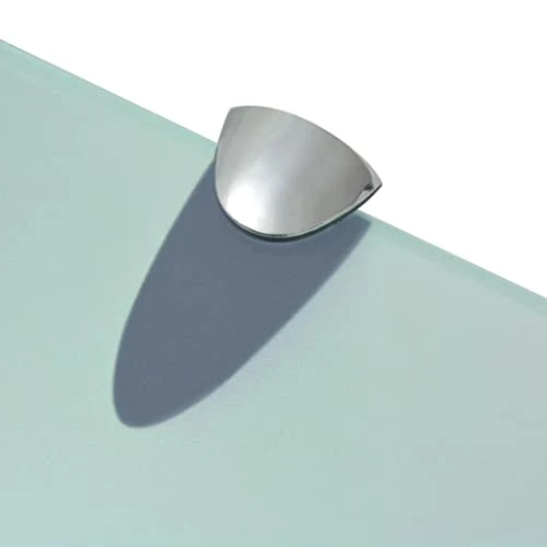 Queen.Y Glass Shelf For Bathroom, 27.6" X 3.9" Bathroom Shelf With Tempered Glass And Zinc Alloy Wall Mount, 0.3" Thickness, Floating Glass Shelves, Clear 5 Queen.Y Glass Shelf For Bathroom, 27.6" X 3.9" Bathroom Shelf With Tempered Glass And Zinc Alloy Wall Mount, 0.3" Thickness, Floating Glass Shelves, Clear - Image 3