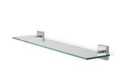 Croydex QM441441 Flexi-Fix Chester Glass Shelf, Silver, 54 X 590 X 134mm -Moen Shop 21POqtagZPL