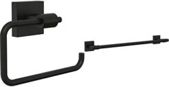 Franklin Brass MAX18-FB Maxted 18" Towel Bar In Matte Black -Moen Shop 21PfcoBkSL. AC