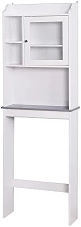 Dithoko Over The Toilet Storage Cabinet, Single Door Bathroom Storage Organizer, Bathroom Space Saver Shelves, Over The Toilet Cabinet With Open Storage Shelf, Black 7 Dithoko Over The Toilet Storage Cabinet, Single Door Bathroom Storage Organizer, Bathroom Space Saver Shelves, Over The Toilet Cabinet With Open Storage Shelf, Black - Image 5