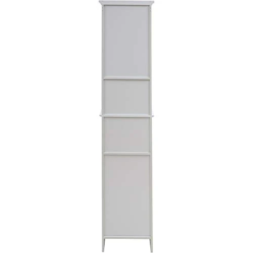 Redmon Shaker Style Tall Floor Shelf With Lower Cabinet, White 4 Redmon Shaker Style Tall Floor Shelf With Lower Cabinet, White - Image 2