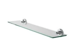 Croydex Glue-Fix Worcester Glass Shelf, Easy Fit No Drilling To Tools -Moen Shop 21UBQxzohLL