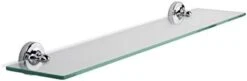 Croydex Glue-Fix Worcester Glass Shelf, Easy Fit No Drilling To Tools -Moen Shop 21VLX9TE ZL. AC