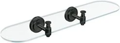 Moen DN0790BL Collection Iso Vanity Glass Shelf, Matte Black -Moen Shop 21ZL4ZGTBL. AC