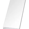 NEZZOE Modern Makeup Mirror, 12" Length Aluminum Desk Mirror, Vanity Mirror For Counter, Bedroom, Bathroom, Dorm -Moen Shop 21maXZeGCSL
