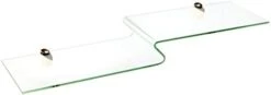 Spancraft Glass Kingbird Bent Glass Shelf, Brushed Steel Bracket, 8 X 32 -Moen Shop 21wOTqZycbL. AC