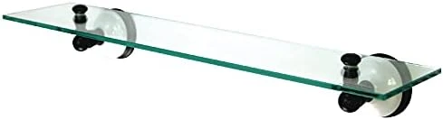 Kingston Brass BA1119PB Victorian Glass Shelf, Polished Brass 8 Kingston Brass BA1119PB Victorian Glass Shelf, Polished Brass - Image 6