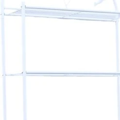 CNCEST Toilet Storage Rack,3-Shelf Bathroom Organizer Over The Toilet Storage 3 Tier Space Saver Organizer Rack Bathroom Shelf Over Toilet Storage For Laundry, Balcony,Porch 70.9X24.4X12.6in (White) 13 CNCEST Toilet Storage Rack,3-Shelf Bathroom Organizer Over The Toilet Storage 3 Tier Space Saver Organizer Rack Bathroom Shelf Over Toilet Storage For Laundry, Balcony,Porch 70.9X24.4X12.6in (White) -Moen Shop 21xWg3rjUlL