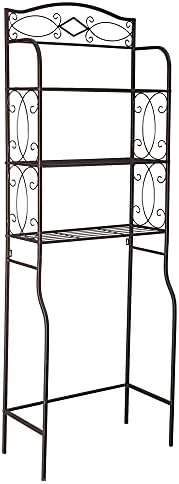 Ochine 3 Tier Toilet Rack Bathroom Storage Shelf Industrial Bathroom Organizer Over Toilet Storage Rack Space Saver Rustic Wall Shelves Cabinet For Bathroom Living Room Kitchen (Ship From USA) 9 Ochine 3 Tier Toilet Rack Bathroom Storage Shelf Industrial Bathroom Organizer Over Toilet Storage Rack Space Saver Rustic Wall Shelves Cabinet For Bathroom Living Room Kitchen (Ship From USA) - Image 7