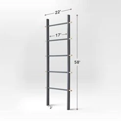 AFOOGA 5Ft Wooden Blanket Ladder Farmhouse - Quilt Ladder For Bedroom - Decorative Ladder For Blankets - Wood Ladder Decor - Easy Assembly- Wooden Ladder For Blankets - Farmhouse Ladder Blanket Holder 13 AFOOGA 5Ft Wooden Blanket Ladder Farmhouse - Quilt Ladder For Bedroom - Decorative Ladder For Blankets - Wood Ladder Decor - Easy Assembly- Wooden Ladder For Blankets - Farmhouse Ladder Blanket Holder -Moen Shop 312xRDSyc1L