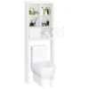 Yaheetech Over The Toilet Storage With 4 Open Storage Compartments And 2 Doors Cabinet, Freestanding Toilet Organizer For Bathroom, D8xW24xH67.5 In 1 Yaheetech Over The Toilet Storage With 4 Open Storage Compartments And 2 Doors Cabinet, Freestanding Toilet Organizer For Bathroom, D8xW24xH67.5 In -Moen Shop 315zXKG525L