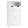 HORSTORS Bathroom Cabinet, Floor Storage Cabinet With 2 Doors And 2 Drawers, Free Standing Wooden Storage Organizer for Bathroom, Living Room, Hallway, White -Moen Shop 316JYs4ZYSL