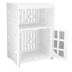 Bathroom Storage Cabinet Floor Cupboard,Free Standing Bathroom Floor Cabinet Organize Storage Cabinet With Doors Open Shelf,White 7 Bathroom Storage Cabinet Floor Cupboard,Free Standing Bathroom Floor Cabinet Organize Storage Cabinet With Doors Open Shelf,White -Moen Shop 317aLVGNVoL