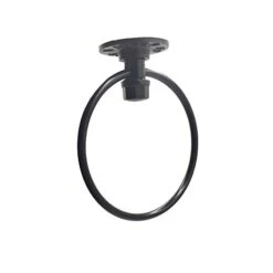 Industrial Towel Ring Rustic Pipe Hand Towel Holder Wall Mounted For Bathroom -Moen Shop 317bY9uYmpL