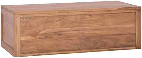 VidaXL Solid Wood Teak Wall-Mounted Bathroom Cabinet Home Indoor Wooden Toilet Storage Unit Shelf Cupboard Vanity Unit Cabinet Furniture 11 VidaXL Solid Wood Teak Wall-Mounted Bathroom Cabinet Home Indoor Wooden Toilet Storage Unit Shelf Cupboard Vanity Unit Cabinet Furniture - Image 9