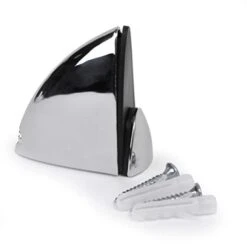 6mm Thick Toughened Glass Shelves With Curved Corners And Large Chrome Finish Shelf Supports 600mm (24â€ Approx) And 500mm (20â€ Approx) Black, White And Clear (500mm X 100mm, Clear 1 Shelf) -Moen Shop 3186xkd5TgL