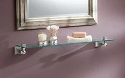 Moen DN8390BN Retreat 22-Inch Wide X 5-Inch Deep Decorative Glass Bathroom Vanity Shelf, Brushed Nickel 10 Moen DN8390BN Retreat 22-Inch Wide X 5-Inch Deep Decorative Glass Bathroom Vanity Shelf, Brushed Nickel -Moen Shop 31Am26VPn6L
