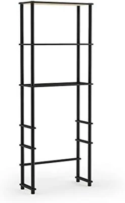 Furinno Turn-N-Tube With 5 Shelves Toilet Space Saver, French Oak Grey/Black -Moen Shop 31B2vV6VcLL. AC