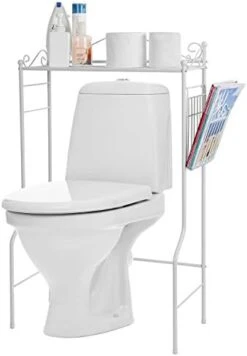 MyGift Black Metal Bathroom Over The Toilet Shelf With Magazine Basket, Space Saver Freestanding Storage Organizer Rack 15 MyGift Black Metal Bathroom Over The Toilet Shelf With Magazine Basket, Space Saver Freestanding Storage Organizer Rack -Moen Shop 31BtVPwuDtL. AC