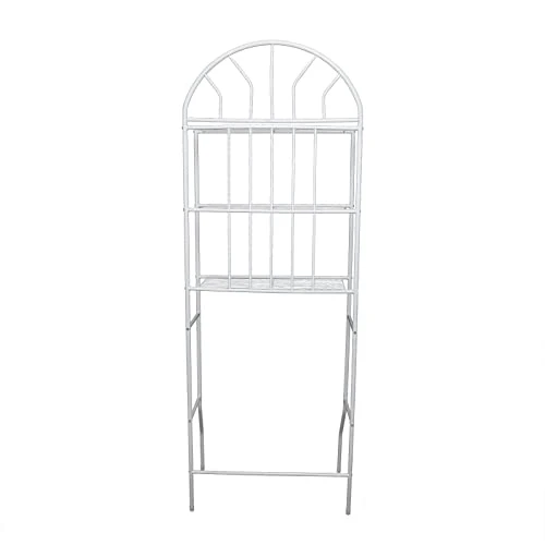 QUEMARQUE 3-Tier Over The Toilet Storage Rack Shelves Bathroom Frame Shelf Organizer Stand For Home Bathroom, White 6 QUEMARQUE 3-Tier Over The Toilet Storage Rack Shelves Bathroom Frame Shelf Organizer Stand For Home Bathroom, White - Image 4