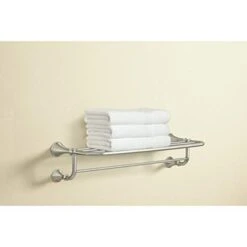 Moen Decorative 1-Tier Spot Resist Brushed Nickel Metal Bathroom Shelf 8 Moen Decorative 1-Tier Spot Resist Brushed Nickel Metal Bathroom Shelf -Moen Shop 31EL3BBn0ML