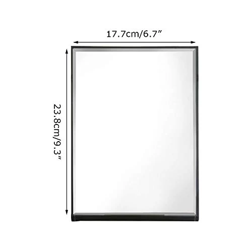 ZBEIVAN 10x7 Inches Portable Folding Makeup Mirror With Cosmetic Desktop Standing For Travel, Vanity Table, Room Decor, Beauty Gifts, Black 4 ZBEIVAN 10x7 Inches Portable Folding Makeup Mirror With Cosmetic Desktop Standing For Travel, Vanity Table, Room Decor, Beauty Gifts, Black - Image 2