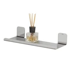Tiger Colar Shelf For Mounting, Stainless Steel, Polished Stainless Steel, 5.6 x 30 x 12.1 cm