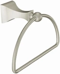 Moen DN8386BN Retreat Collection Bathroom Hand -Towel Ring With Hardware, Brushed Nickel, 7.64"L X 3.83"W X 4.96"H -Moen Shop 31Fq222mfgL. AC