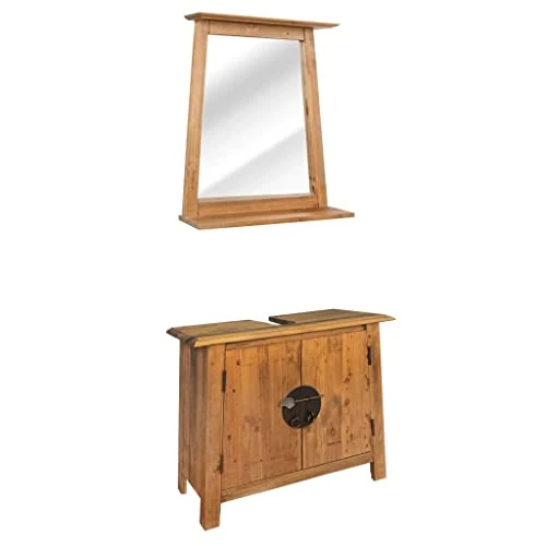 VidaXL Bathroom Furniture Set Wall Cabinet Over The Toilet Space Saver Storage Medicine Cabinet With Mirror Cupboard Solid Wood Pine 3 VidaXL Bathroom Furniture Set Wall Cabinet Over The Toilet Space Saver Storage Medicine Cabinet With Mirror Cupboard Solid Wood Pine