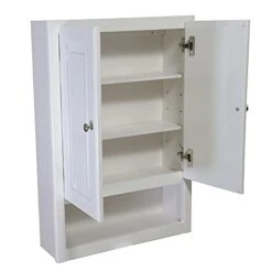 Design House Bathroom Wall Cabinet 2-Door, 1-Shelf, 21 X 30, White -Moen Shop 31GXENVoGvL
