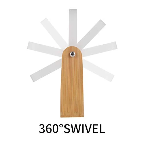 LOTIKO Makeup Mirror With Natural Bamboo Stand, 1X/3X Magnification Double Sided 360 Degree Swivel Magnifying Mirror,Vanity Table,Office Desk,Room Decor, Beauty Gifts(Oval) 5 LOTIKO Makeup Mirror With Natural Bamboo Stand, 1X/3X Magnification Double Sided 360 Degree Swivel Magnifying Mirror,Vanity Table,Office Desk,Room Decor, Beauty Gifts(Oval) - Image 3