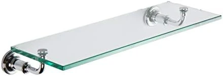 Ginger 4534T-24/PN Columnar 24" Tempered Glass Bathroom Toiletry Shelf, Polished Nickel 9 Ginger 4534T-24/PN Columnar 24" Tempered Glass Bathroom Toiletry Shelf, Polished Nickel - Image 7