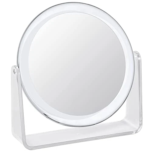 1x/7x Magnifying Makeup Mirror For Desk Double Sided 360°Rotation Desk Mirror,Portable Table Acrylic Small Standing Mirror For Cosmetic 3 1x/7x Magnifying Makeup Mirror For Desk Double Sided 360°Rotation Desk Mirror,Portable Table Acrylic Small Standing Mirror For Cosmetic