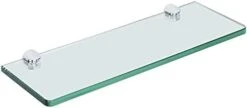 SAYAYO Floating Glass Shelves For Bathroom, 15 X 5 Inch Chrome Tempered Glass Shelf For Wall 1 Pack, Clear 24 SAYAYO Floating Glass Shelves For Bathroom, 15 X 5 Inch Chrome Tempered Glass Shelf For Wall 1 Pack, Clear -Moen Shop 31LRL0sSwL. AC