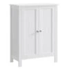 VASAGLE Bathroom Floor Storage Cabinet, Bathroom Storage Unit With 2 Adjustable Shelves, Bathroom Cabinet Freestanding, 11.8 X 23.6 X 31.5 Inches, White UBCB60W -Moen Shop 31PYAQvDSAL