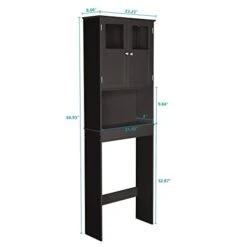 FCH Over The Toilet Storage Space Saver Bathroom Cabinet Organizer Storage Cabinet Brown 10 FCH Over The Toilet Storage Space Saver Bathroom Cabinet Organizer Storage Cabinet Brown -Moen Shop 31PZrsDUdbL