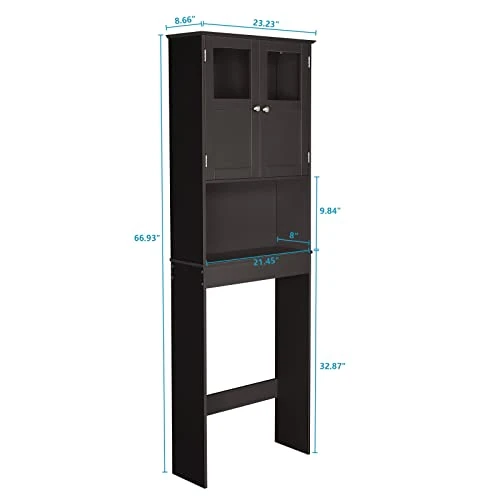 FCH Over The Toilet Storage Space Saver Bathroom Cabinet Organizer Storage Cabinet Brown 5 FCH Over The Toilet Storage Space Saver Bathroom Cabinet Organizer Storage Cabinet Brown - Image 3
