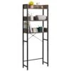 ALIMORDEN Over-The-Toilet Storage Rack, 3-Tier Bathroom Storage Organizer, Freestanding Space Saver With 2 Hooks For Paper Holder 2 ALIMORDEN Over-The-Toilet Storage Rack, 3-Tier Bathroom Storage Organizer, Freestanding Space Saver With 2 Hooks For Paper Holder -Moen Shop 31QQvwI6LCL