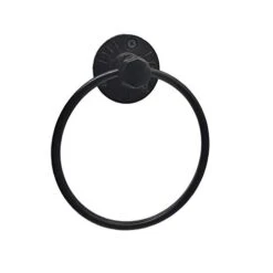 Industrial Towel Ring Rustic Pipe Hand Towel Holder Wall Mounted For Bathroom