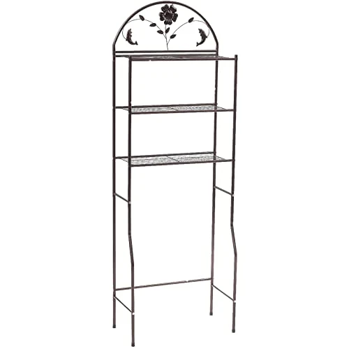 MIMODA 3 Tier Bathroom Over The Toilet Space Saver Freestanding Space Saver Toilet Stands Easy To Assemble (Bronze) 3 MIMODA 3 Tier Bathroom Over The Toilet Space Saver Freestanding Space Saver Toilet Stands Easy To Assemble (Bronze)