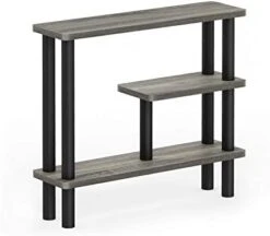 Furinno Turn-N-Tube With 5 Shelves Toilet Space Saver, French Oak Grey/Black -Moen Shop 31U1xdoDIcL. AC