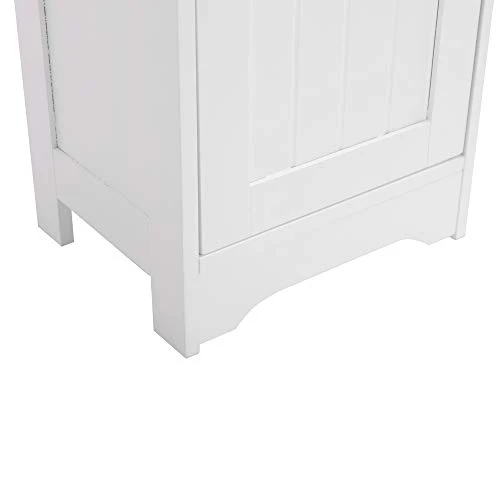 Holyfly Bathroom Tall Cabinet, 3 Layer Freestanding Linen Tower With One Door & Five Layer, Adjustable Shelves, 11.81 X 9.45 X 66.93 Inches, For Bathroom, Living Room, Kitchen, White 6 Holyfly Bathroom Tall Cabinet, 3 Layer Freestanding Linen Tower With One Door & Five Layer, Adjustable Shelves, 11.81 X 9.45 X 66.93 Inches, For Bathroom, Living Room, Kitchen, White - Image 4