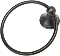 Amazon Basics Modern Towel Ring, 6.3-inch Diameter, Satin Nickel -Moen Shop 31WybwIfML. AC