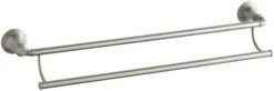 KOHLER K-10553-BN Devonshire 24-Inch Double Bathroom Towel-Bar, Vibrant Brushed Nickel -Moen Shop 31X099GdnYL. AC