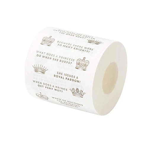 Talking Tables Entertainment Royal Jokes Toilet Roll Christmas Fun Gifts Presents, White 4 Talking Tables Entertainment Royal Jokes Toilet Roll Christmas Fun Gifts Presents, White - Image 2